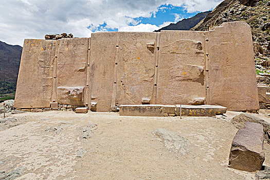 15世纪,世纪,印加,石雕工艺,墙壁,独块巨石,欧兰塔坦伯,遗址,秘鲁,南美