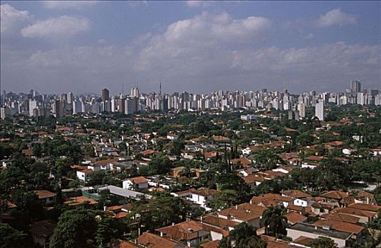 圣保罗,天际线,巴西,南美