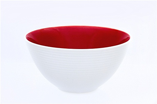 红色,空,碗,隔绝,白色背景,背景