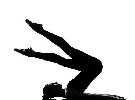 女人,跳芭蕾,肩部,站立,瑜伽姿势