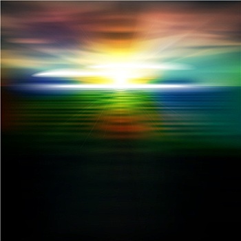 抽象,背景,海洋,日出