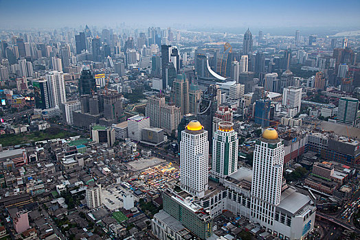 天际线,城市风光,风景,摩天大楼,曼谷,泰国,亚洲