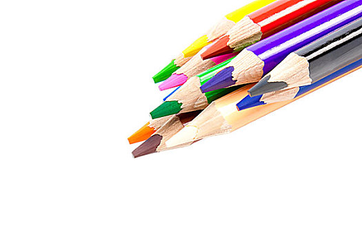 特写,彩色,铅笔,不同
