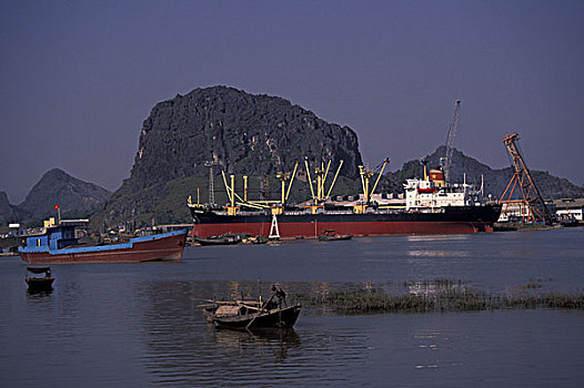 亚洲,越南,红河,港口,海防