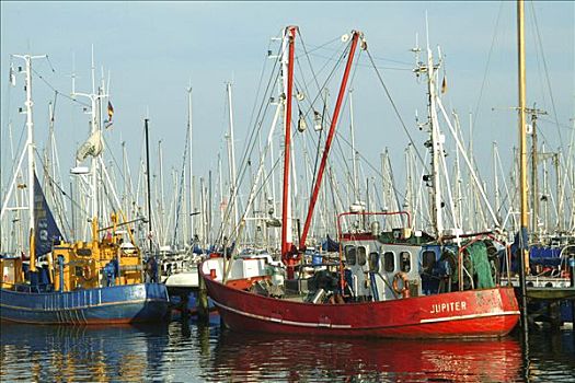 渔船,港口,波罗的海,德国