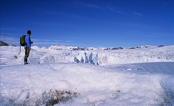 冰河,远足,孔斯峡湾