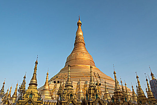 大金塔,仰光,缅甸,亚洲