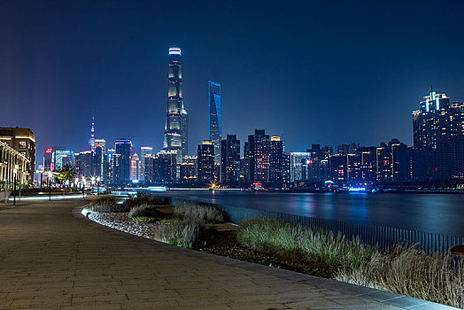 上海黄埔滨江夜景