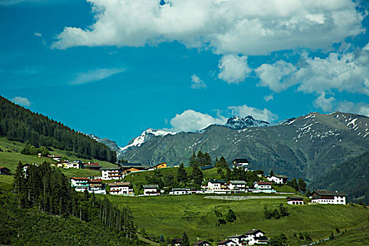 奥地利阿尔卑斯山乡