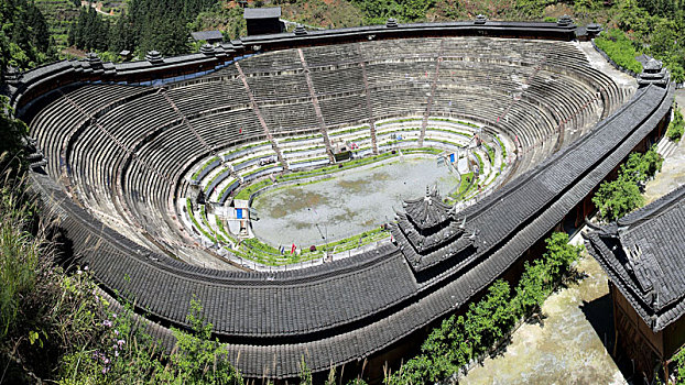 全国著名景区,地标性建筑,全球最大斗牛场,中国榕江七十二寨斗牛场