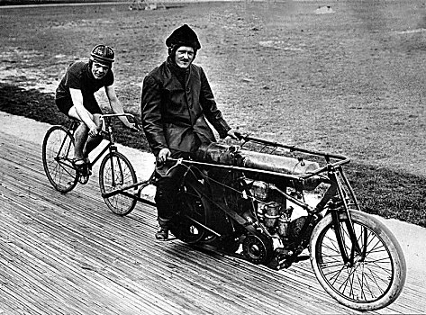 骑自行车,拖拉,摩托车手,20年代,20世纪20年代,精准,地点,未知,德国,欧洲