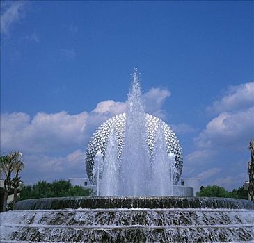 未来世界主题公园,喷泉,佛罗里达,美国,北美