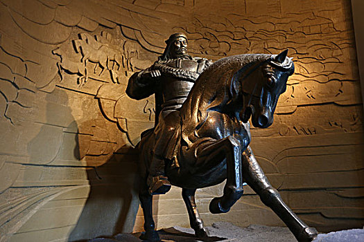 内蒙古博物院展厅雕像