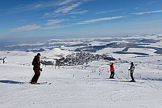 滑雪胜地,地区性,自然公园,圆顶,奥弗涅,法国,欧洲