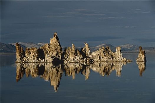 上升,室外,莫诺湖,加利福尼亚