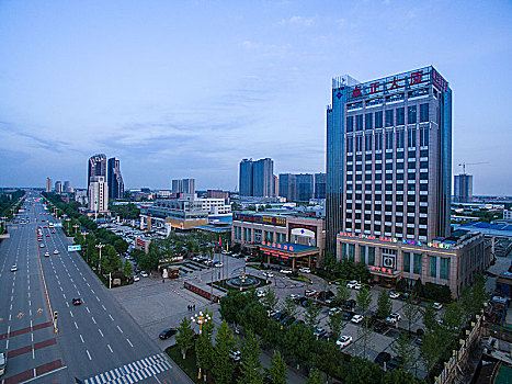 保定河北大学卓正国际酒店大厦全景航拍