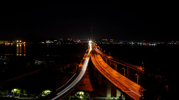 椒江二桥,桥上的夜晚,夜景