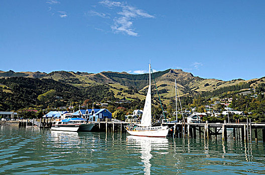 码头,阿卡罗瓦,新西兰
