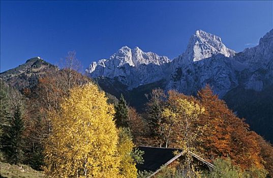 阿尔卑斯小屋,山