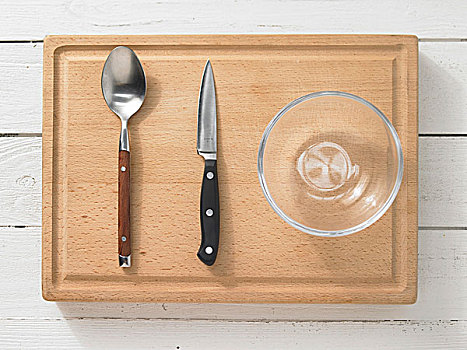 厨具,勺子,厨刀,玻璃碗