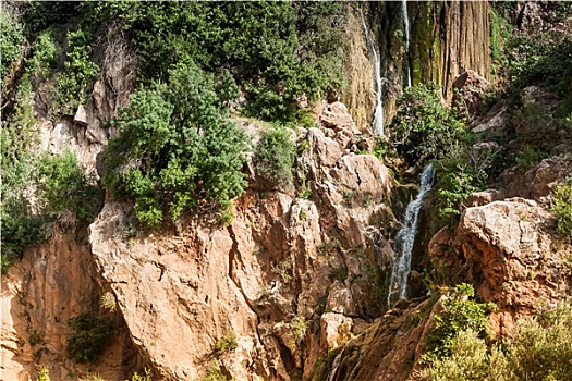 瀑布,靠近,阿加迪尔,摩洛哥