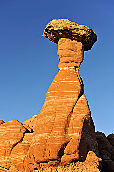 第一,怪岩柱,伞菌,幸运,路加,大阶梯-埃斯卡兰特国家保护区,犹他,美国