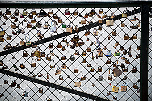挂锁,桥,巴黎,法国