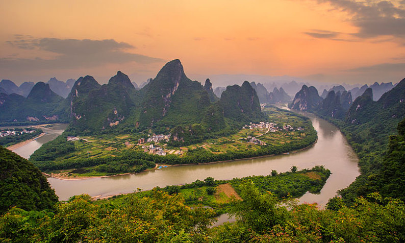 漓江风光图片_漓江风光高清图片_全景视觉