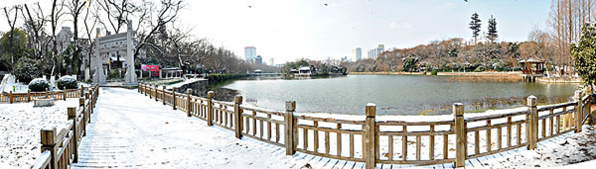 合肥包河公园雪景