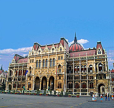 匈牙利,布达佩斯,国会大厦,背影