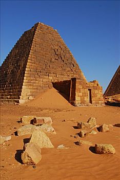 金字塔,麦罗埃,苏丹,非洲