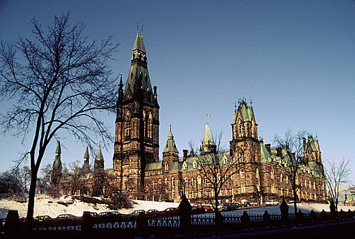 加拿大,渥太华,国会大厦,冬景