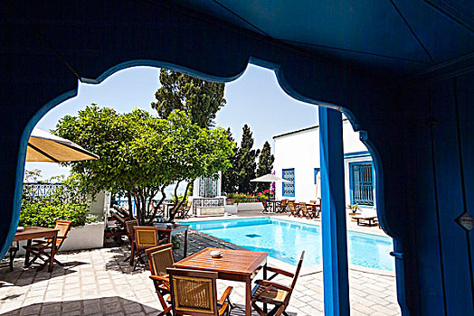 游泳池,酒店,突尼斯,北非