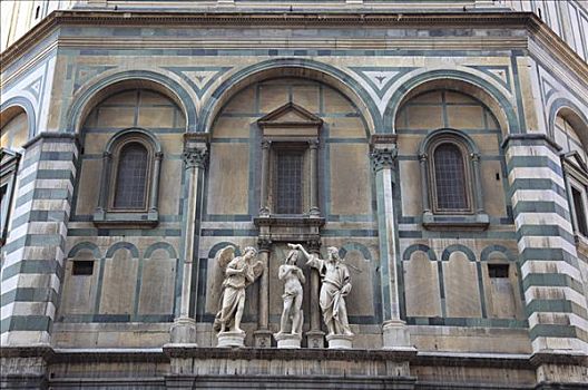 东方,门口,佛罗伦萨,洗礼堂,托斯卡纳,意大利,欧洲