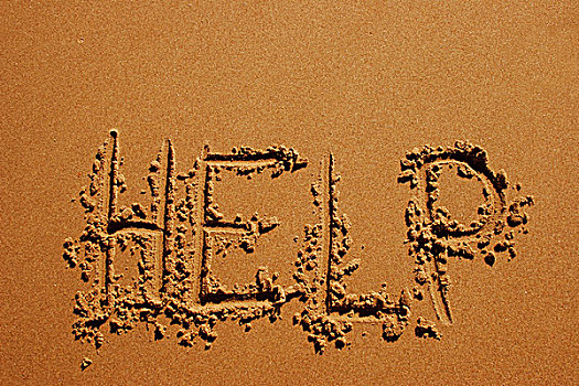 帮助,书写,沙子