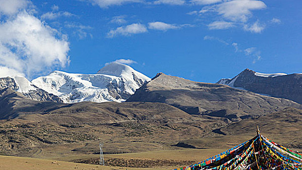 西藏,云海,雪山,玛尼堆