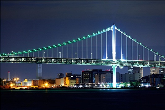 吊桥,东京,夜晚