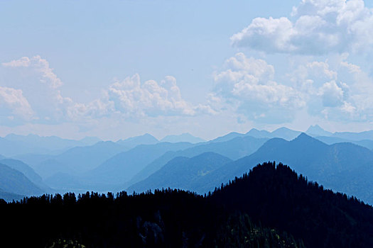 阿尔卑斯山,全景,加米施帕藤基兴