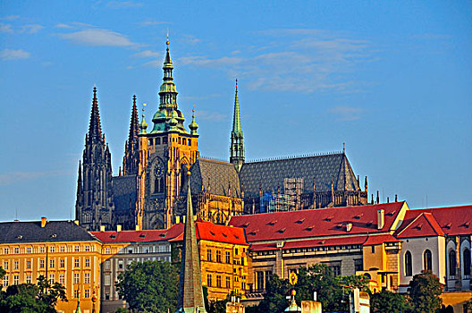 布拉格城堡,拉德肯尼,布拉格,波希米亚,捷克共和国,欧洲