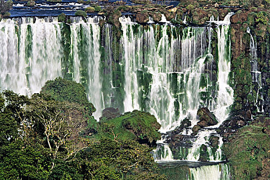 瀑布,伊瓜苏瀑布,伊瓜苏国家公园,边界,巴西,阿根廷