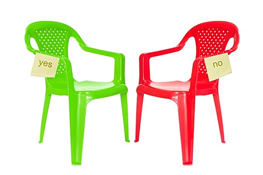 绿色,红色,椅子,讨论