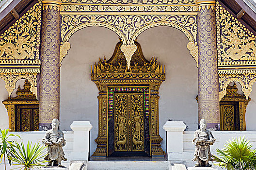 寺院,庙宇,琅勃拉邦,世界遗产,老挝,印度支那,亚洲