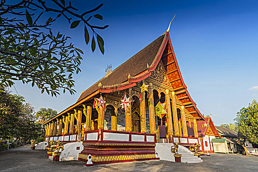 寺院,佛教寺庙,琅勃拉邦,老挝