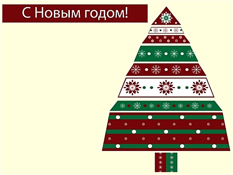 假日,盒子,剪影,圣诞树,俄罗斯,新年