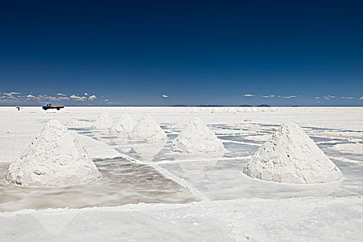 盐湖,乌尤尼盐沼,玻利维亚,南美,北美