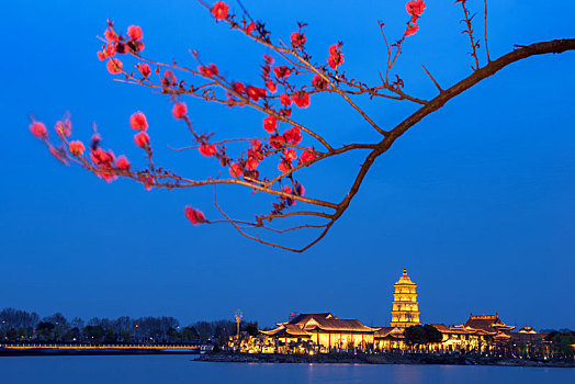 扬州高邮镇国寺夜景