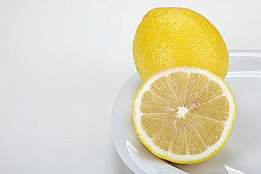 柠檬,盘子
