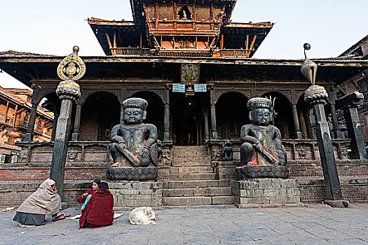 庙宇,广场,巴克塔普尔,尼泊尔,亚洲