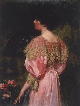 玫瑰色,长袍,1896年,艺术家