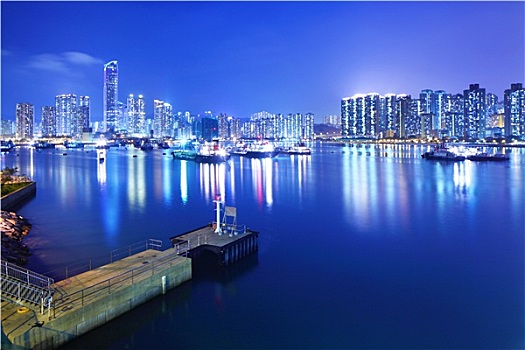 港口,香港,夜晚